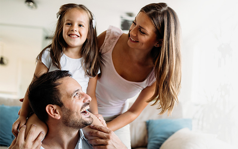 smiling family